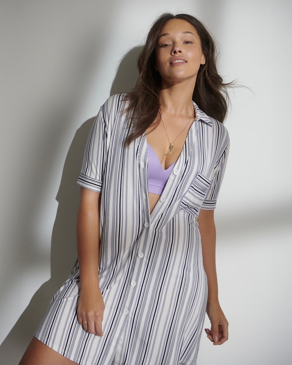 Button-Front - Sleepshirt Nights Soma Cool