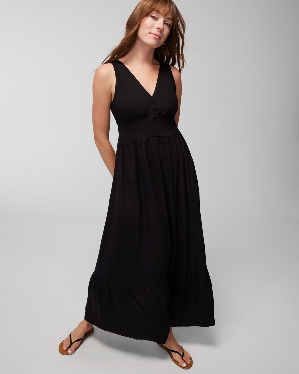 Buy Women's Casual Knee Length Dresses for Summer  3 Tier A-Line Black  Dress/Girls Wear/Fashion Outfits/Clothes for Ladies (Small) at