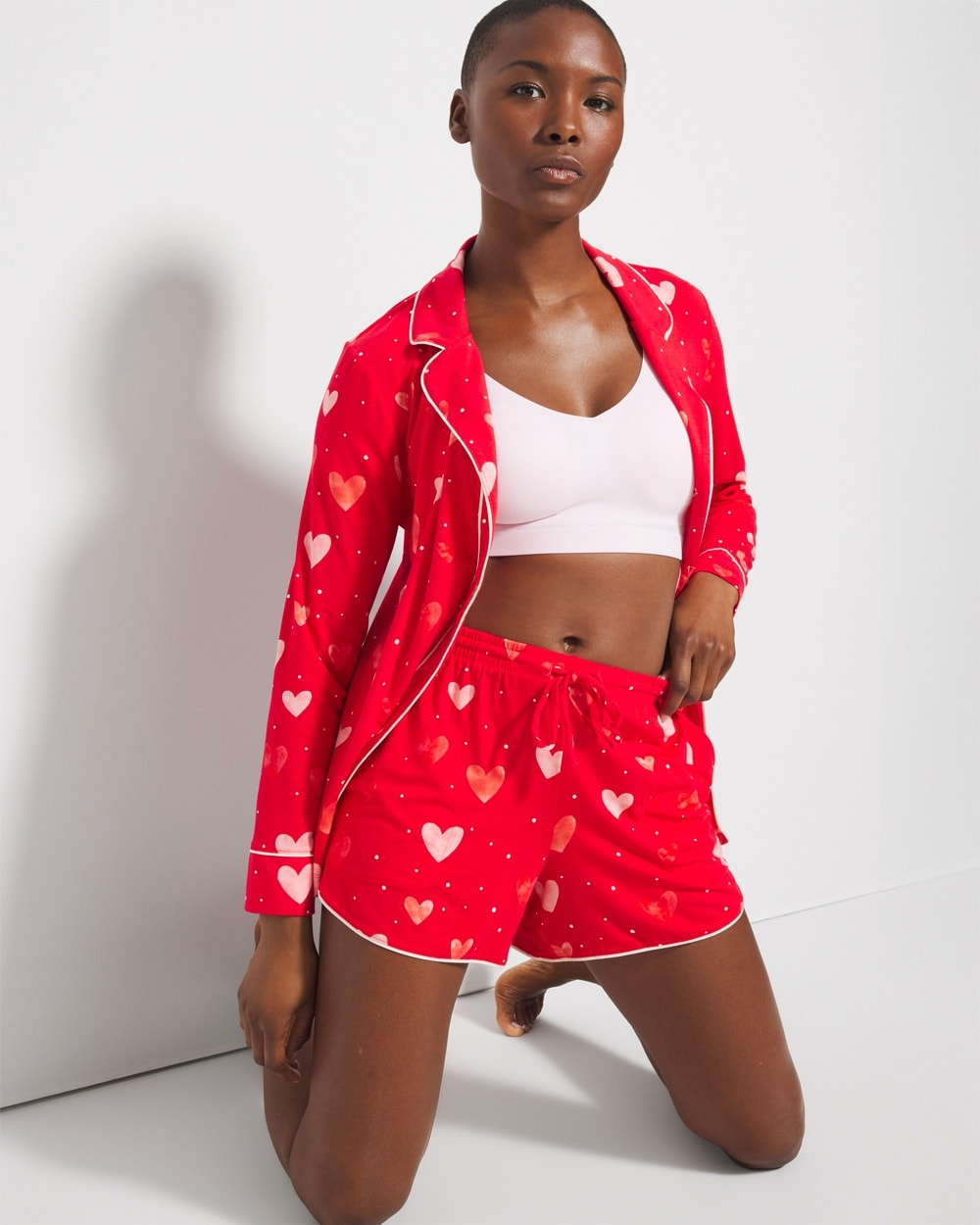 Cool Nights Printed Pajama Shorts