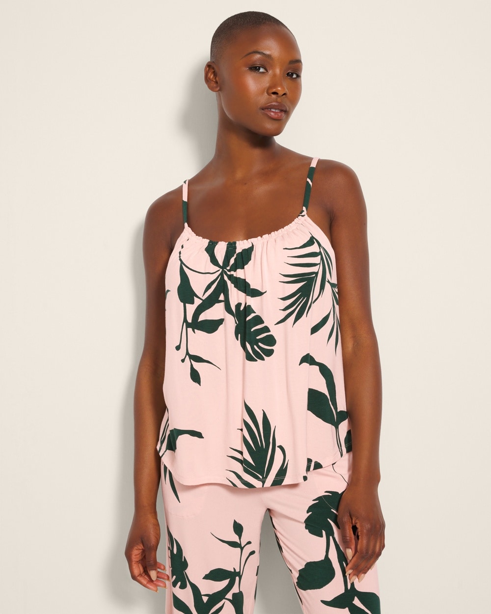 Cool Nights Shirred Neck Cami