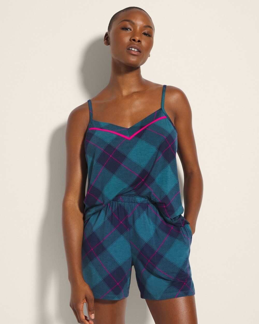 SOMA WOMEN'S COOL NIGHTS PAJAMA SHORTS IN GREEN SIZE XS | SOMA PAJAMA SETS