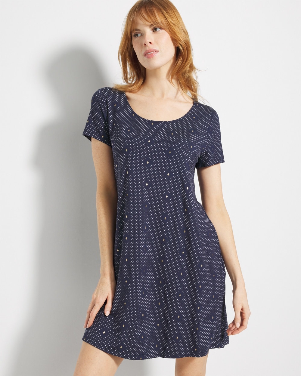 Cool Nights Short Sleeve Scoop Neck Sleepshirt
