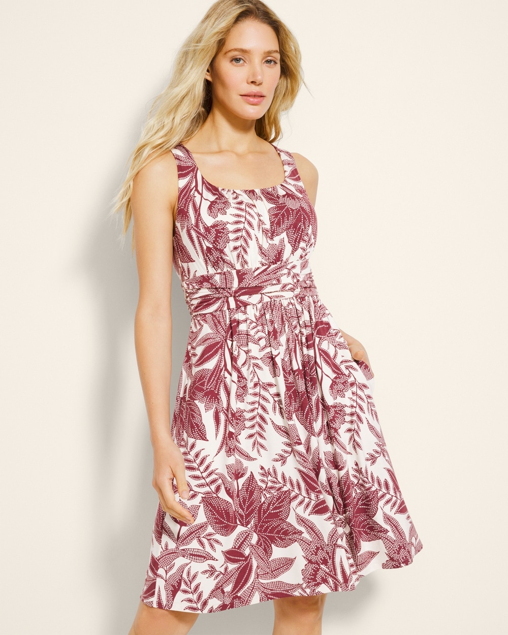 Soft Jersey Square-Neck Bra Dress
