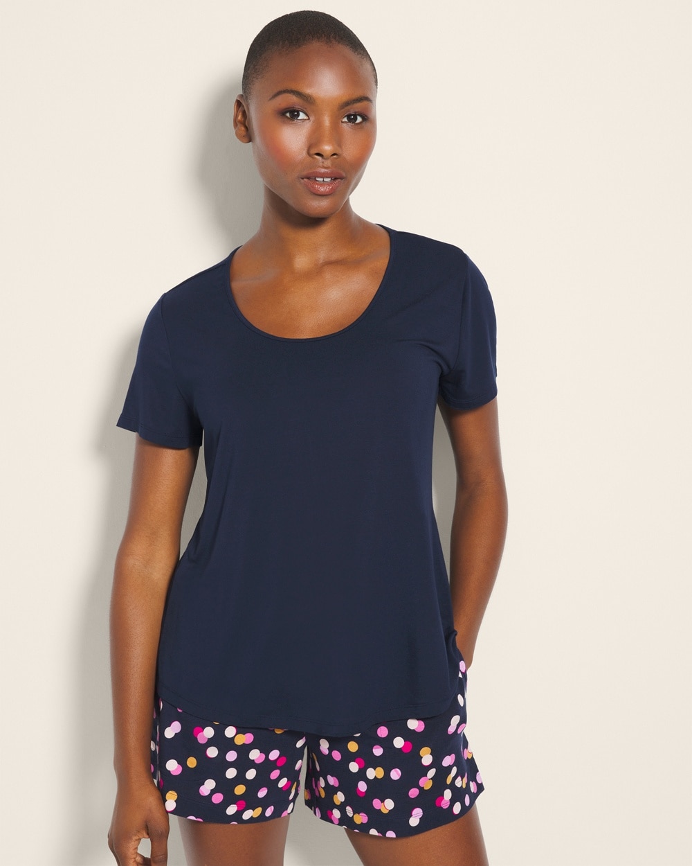 Cool Nights Packaged Short-Sleeve Short Set