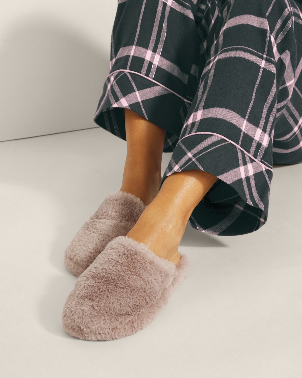 Faux Fur Mule Slide Slipper