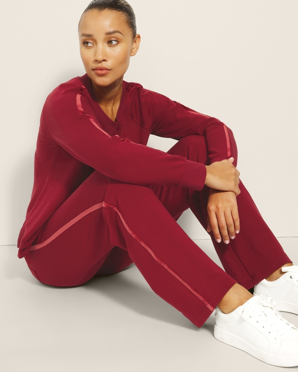 Ultra Soft Fleece Velour Trim Pant