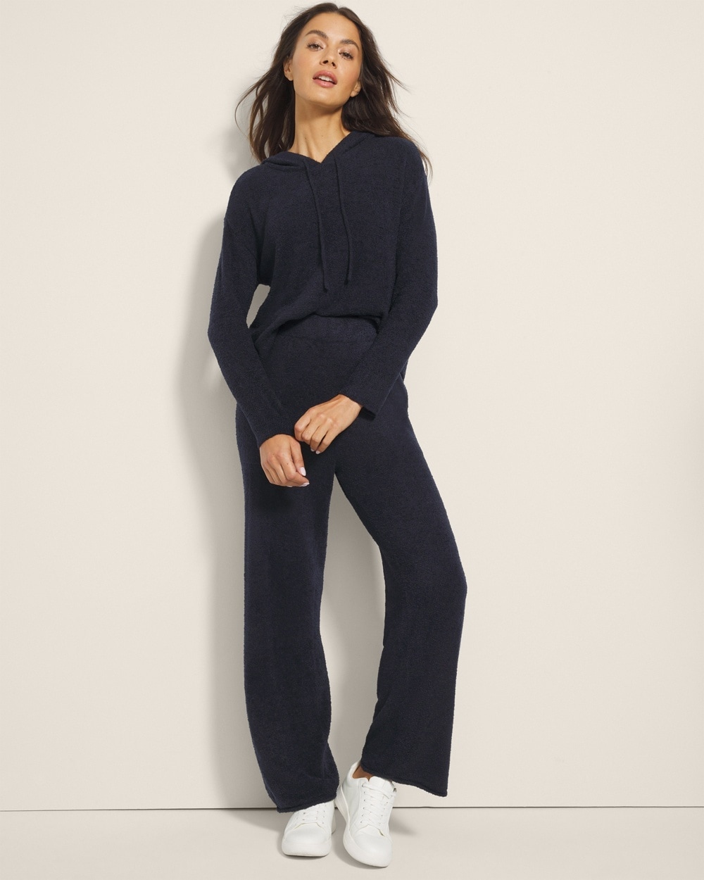 Soma Women's Ultra Plush Straight Leg Pants In Blue Size Xl |  In Midnight Skies