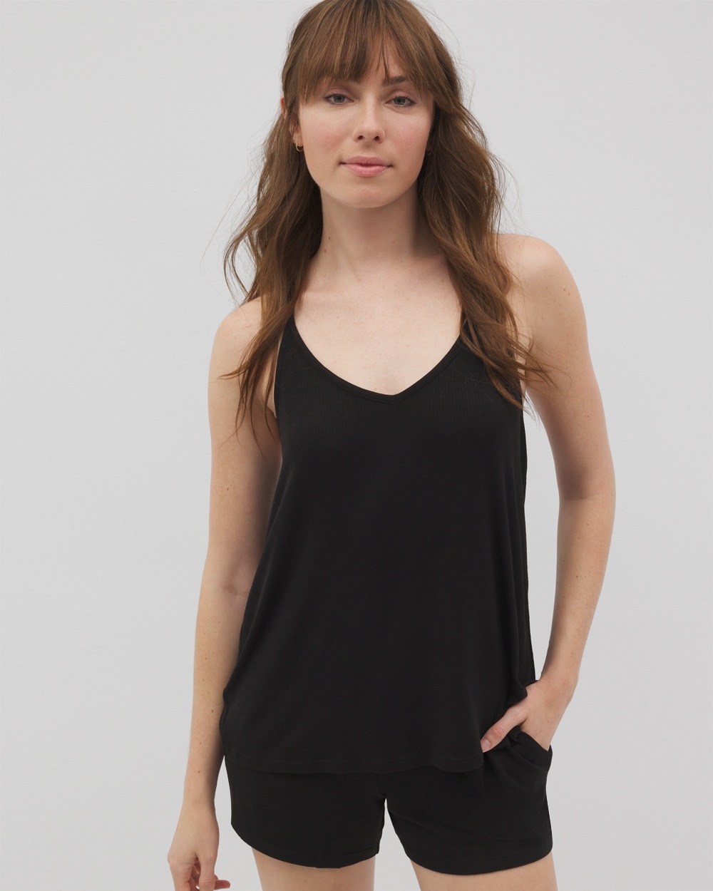Lightweight Rib Knit Pajama Cami