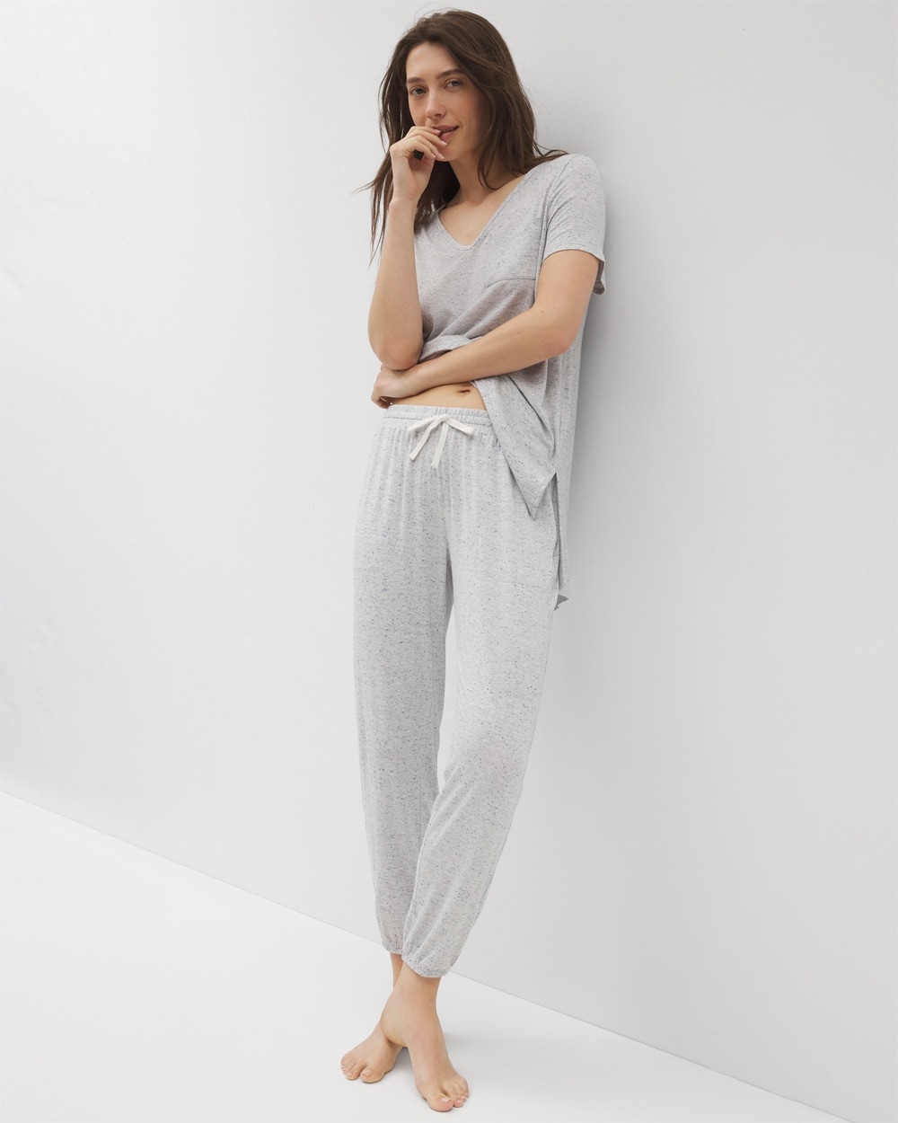 Cool Nights Slub Banded Ankle Pajama Pant