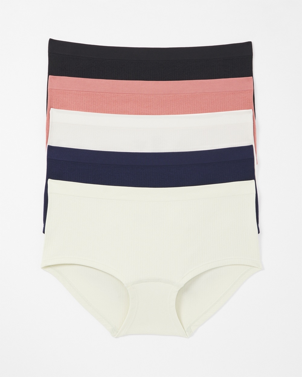 Seamless Rib Boyshort Panty 5 Pack