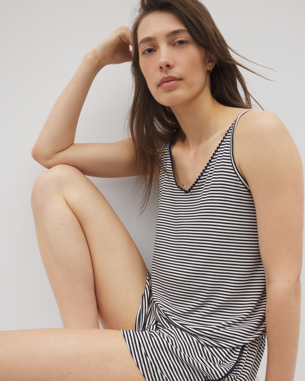 Cool Nights Pom Trim Pajama Cami