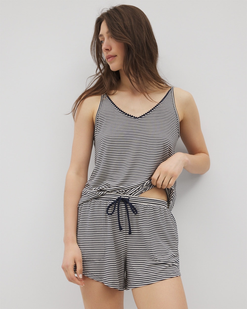 Cool Nights Pom Trim Pajama Short
