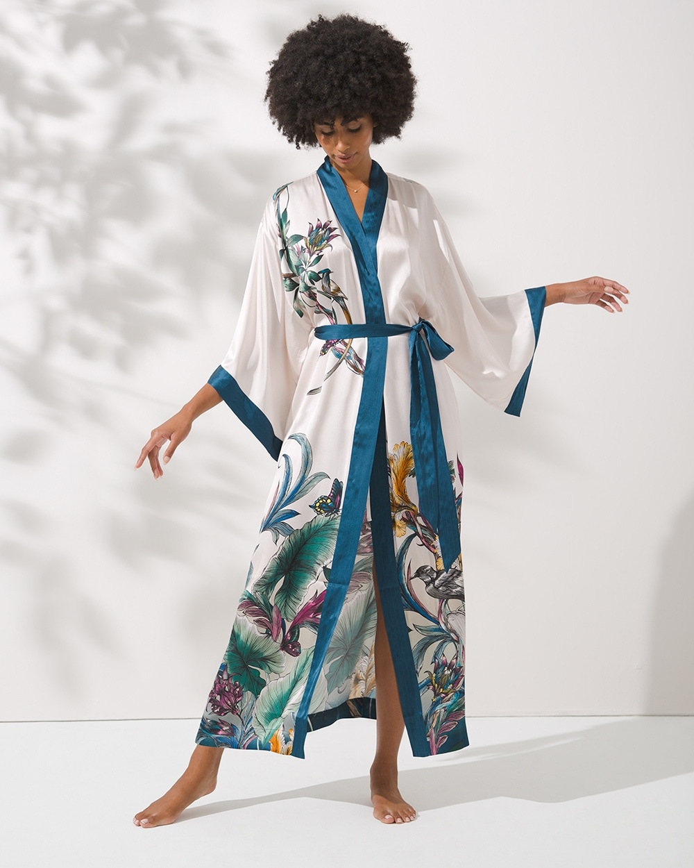 Sensual Silk Kimono Robe