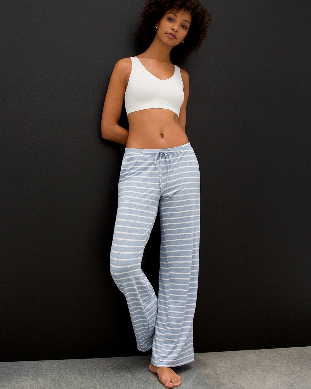 Cool Nights Wide Leg Pajama Pants