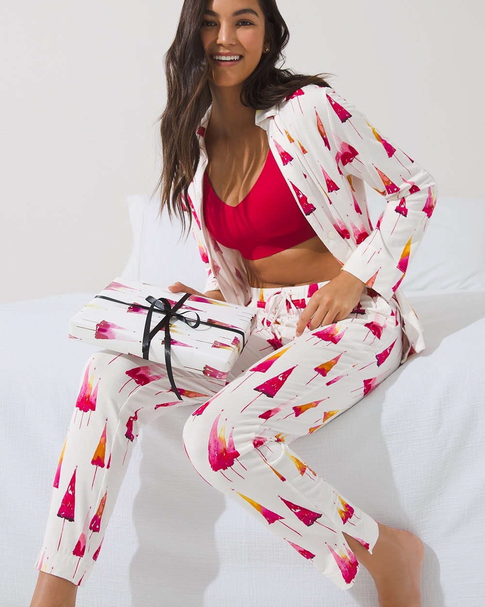 Cool Nights Tassel Ankle Pajama Pants