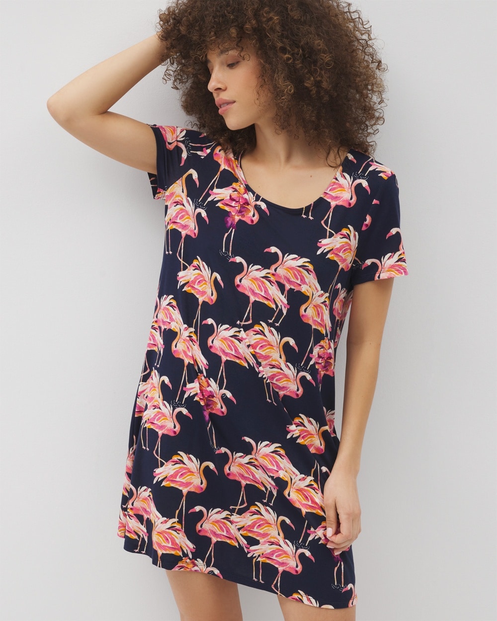 Cool Nights Scoop-Neck Short-Sleeve Sleepshirt