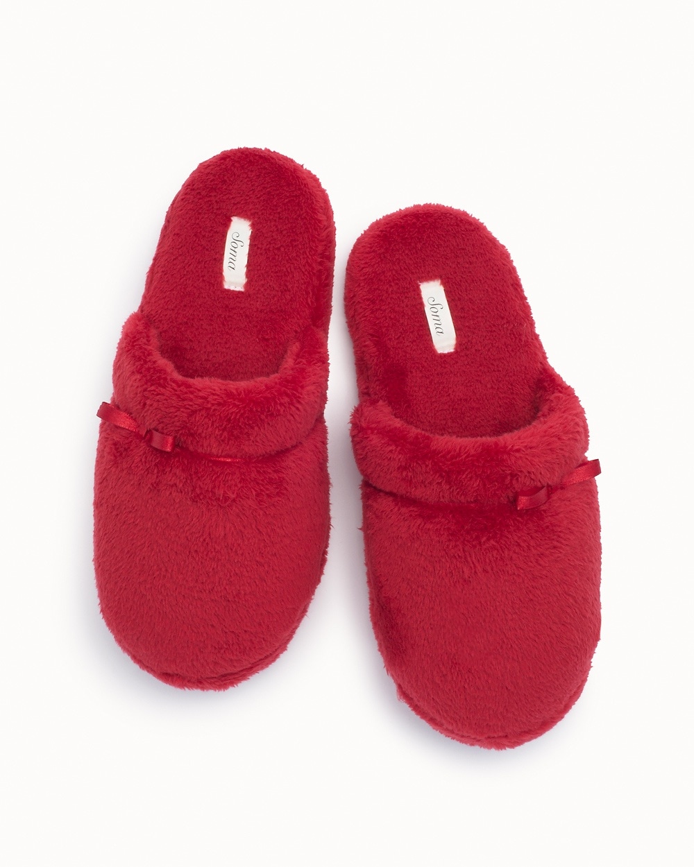 Embraceable Plush Slippers Ruby