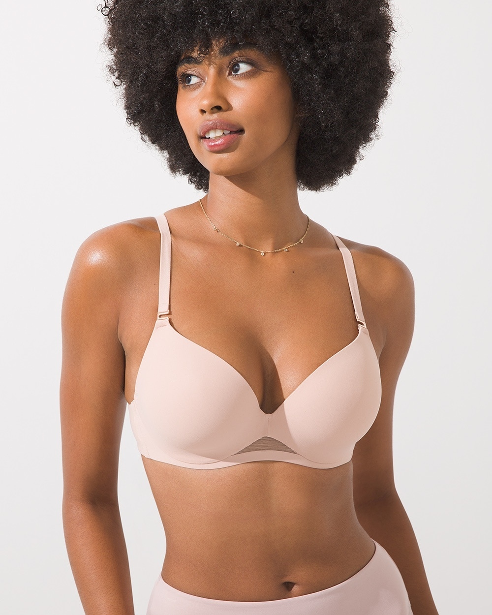 Soma Women's Bodify Perfect Coverage Bra In Light Pink Size 34h