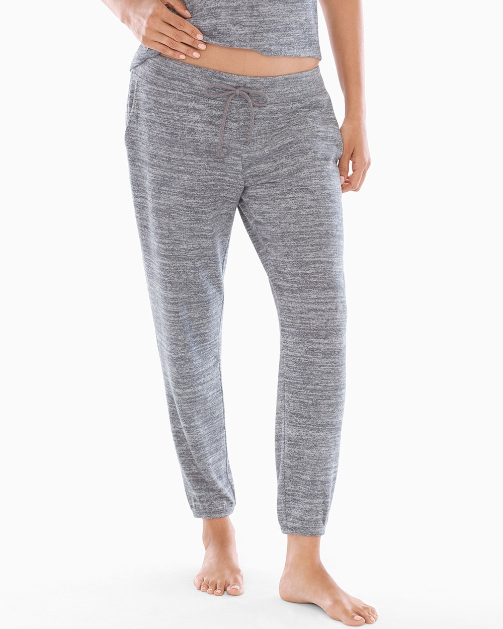Cozy Nights Banded Ankle Pant Heather Graphite