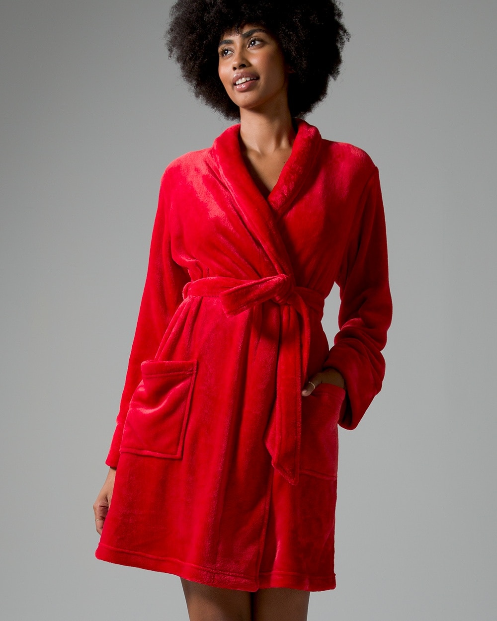 Embraceable Plush Short Robe