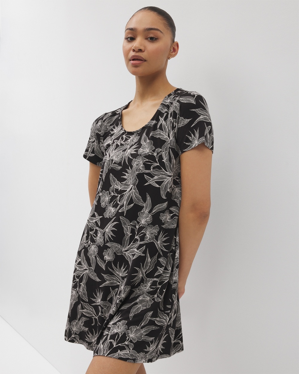 Cool Nights Scoop-Neck Short-Sleeve Sleepshirt