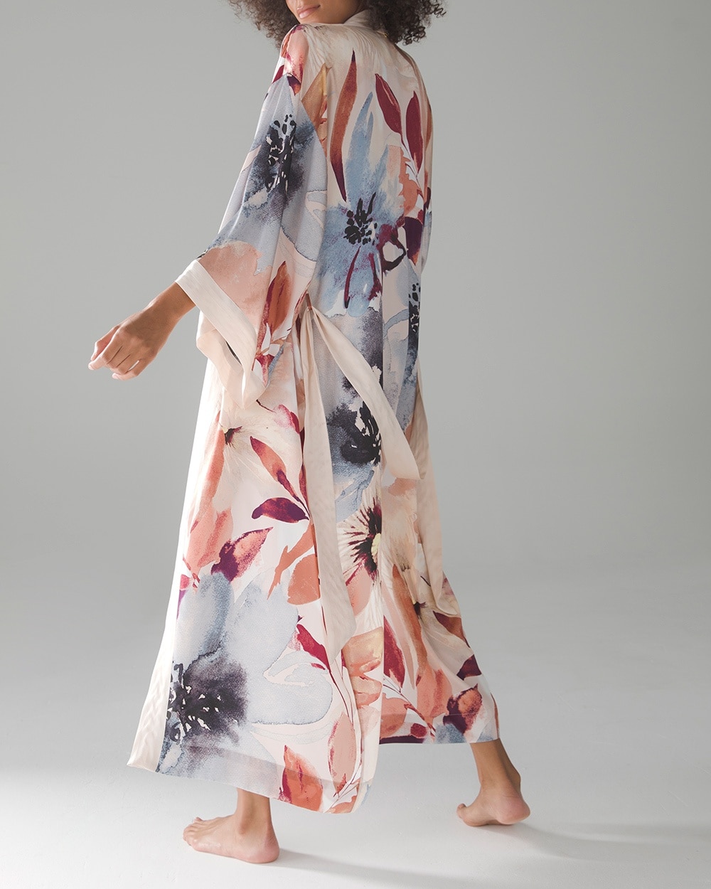 Sensual Silk Kimono Robe