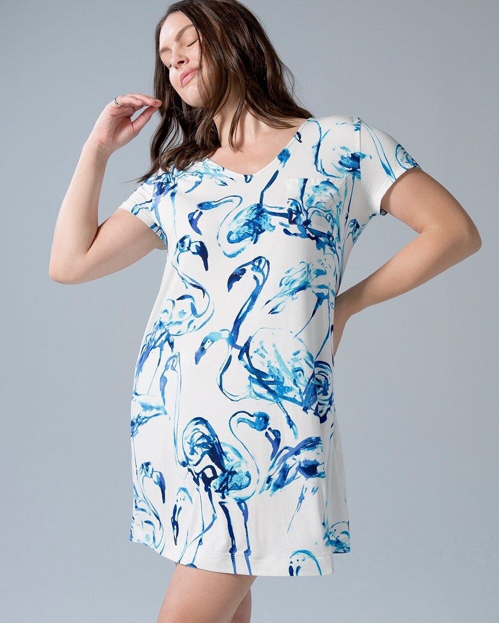 Cool Nights Short Sleeve Sleepshirt - WA