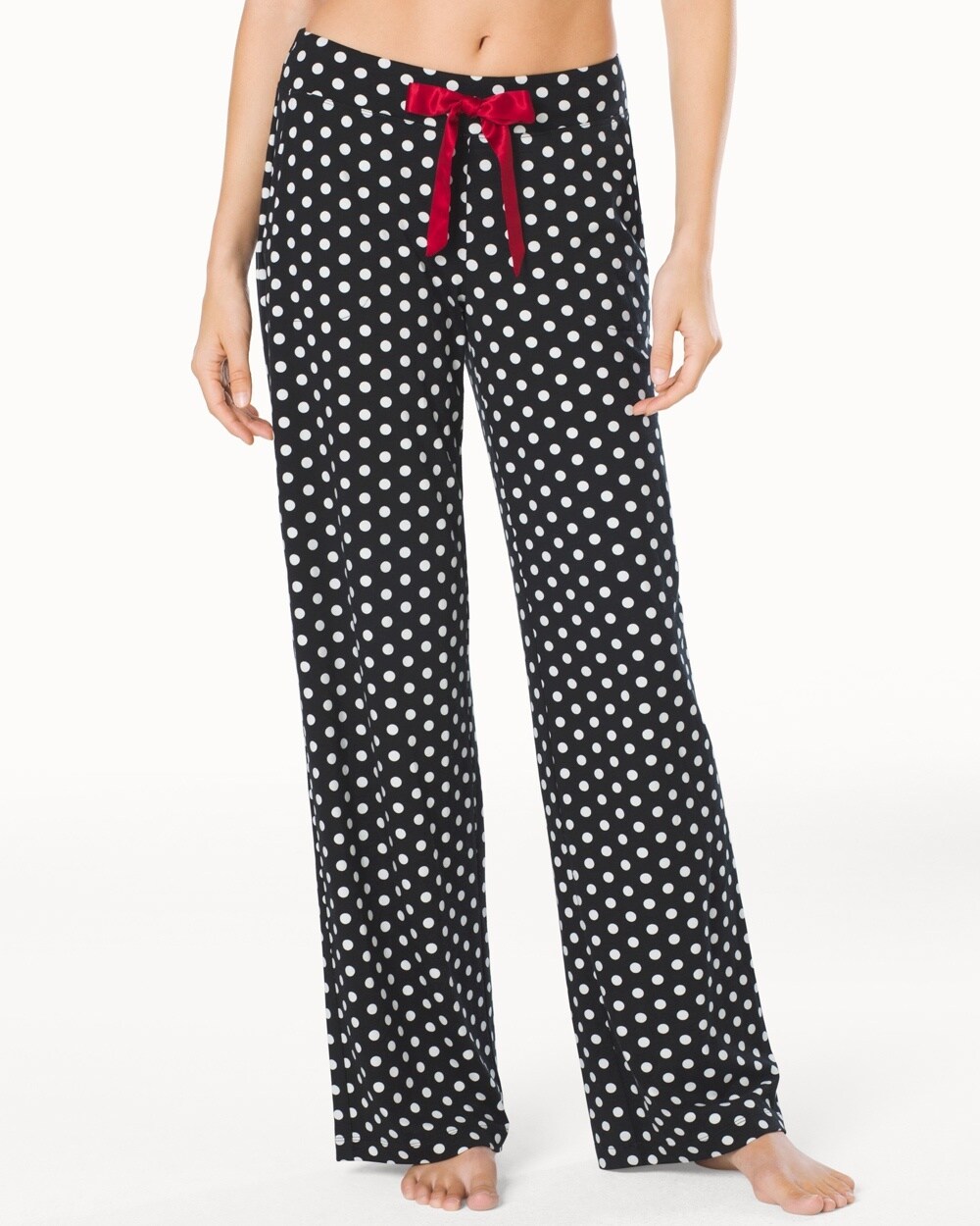 black and white pajama pants