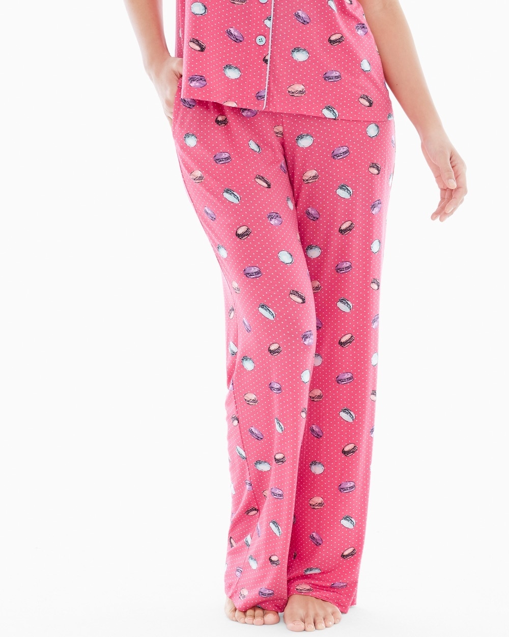Embraceable Cool Nights Pajama Pants Macarons Honeysuckle