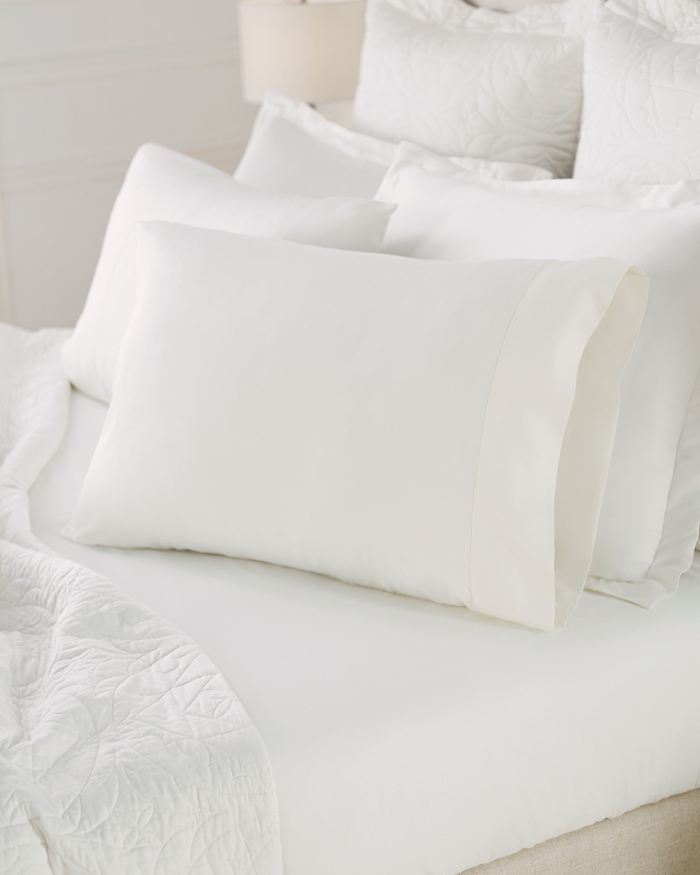 Viscose from Bamboo Luxe Pillowcase Set Ivory