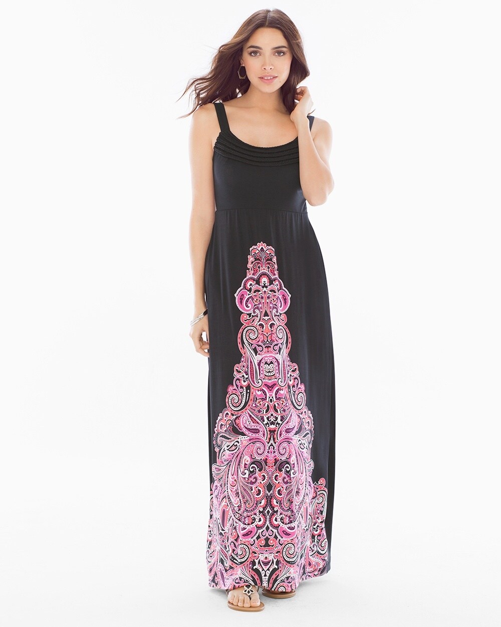 Macrame Maxi Dress Excursion Black