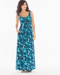 Sleeveless Wrapped Waist Maxi Dress Tie Dive Dynasty