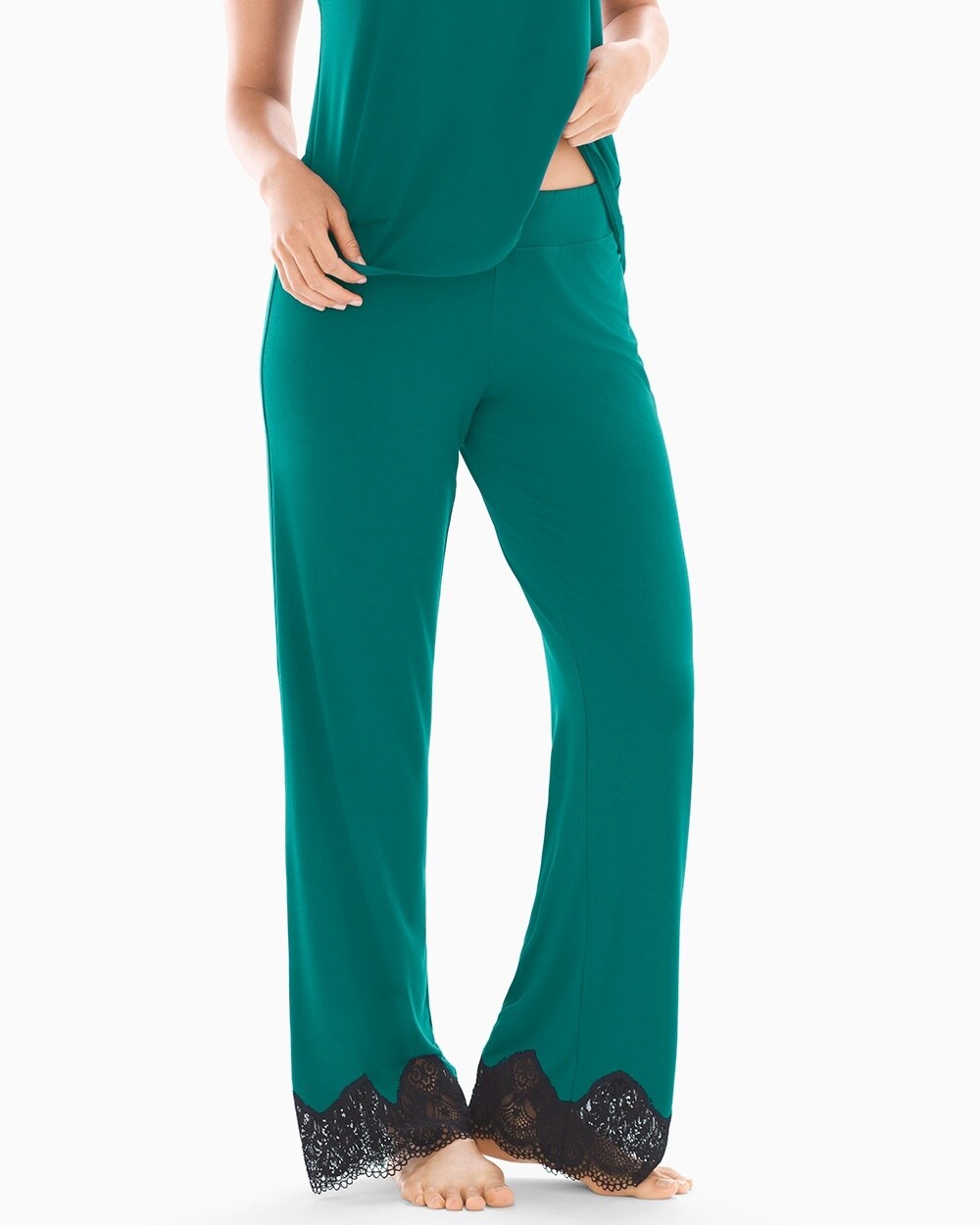 Regal Lace Pajama Pants Green Envy SH