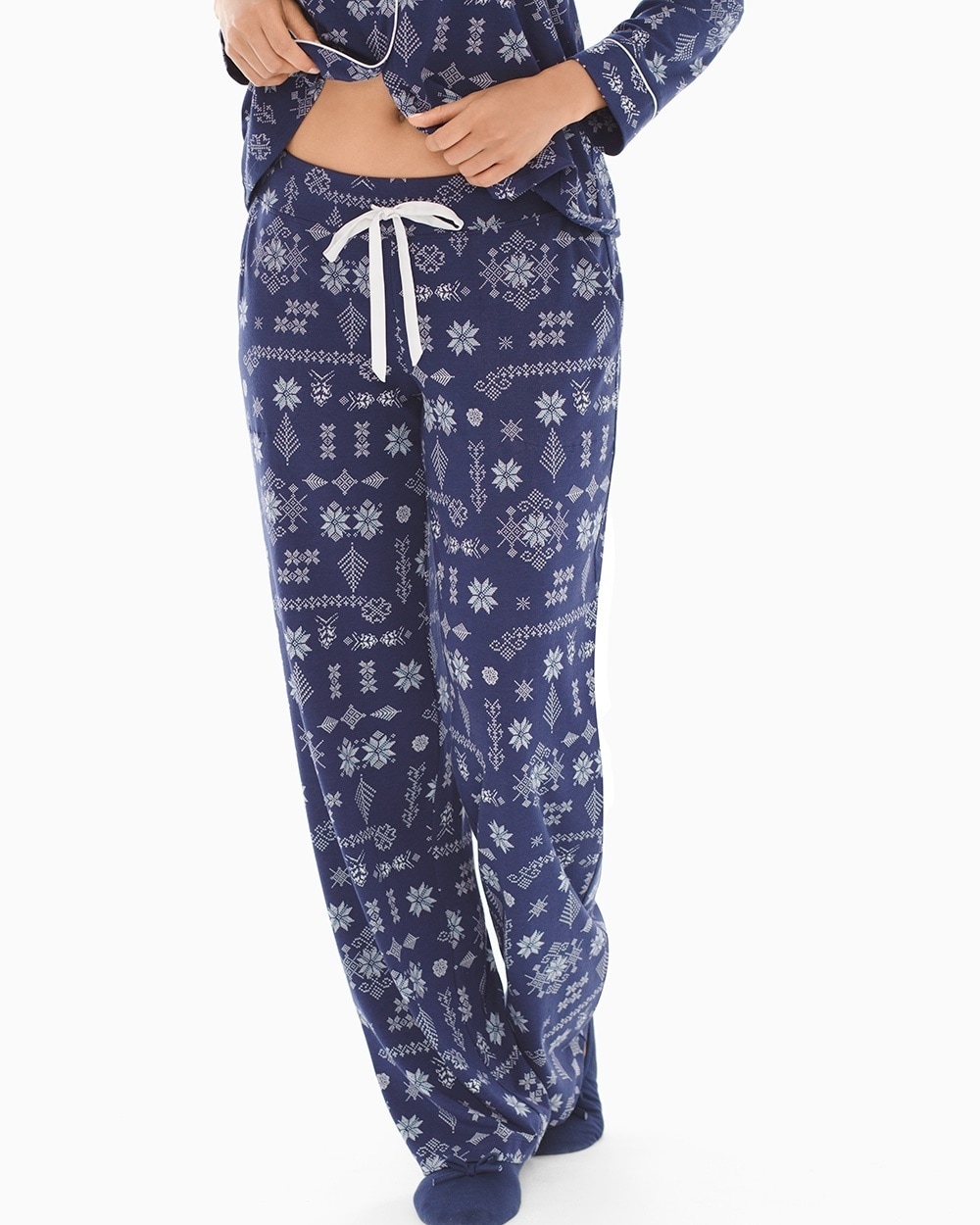 Embraceable Pajama Pants Alpine Stitch Navy