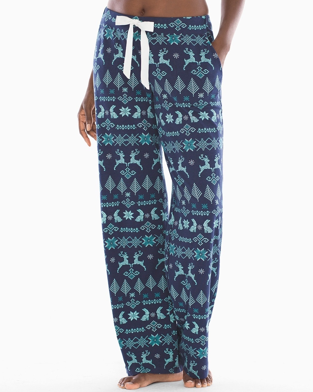 Embraceable Pajama Pants Cozy Stitch Navy