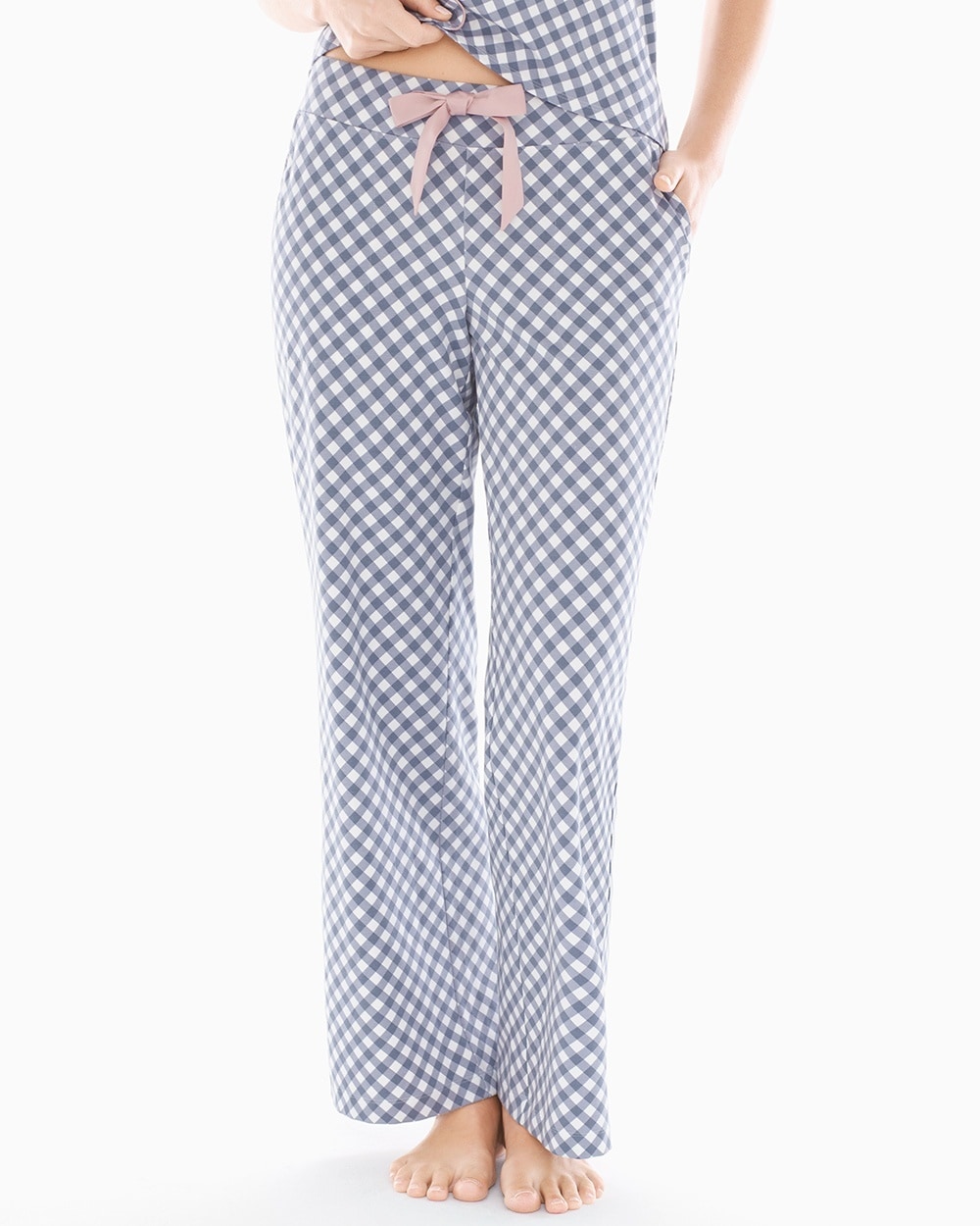 Embraceable Pajama Pants Plaid Mystery Blue TL