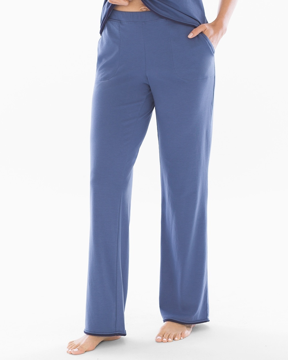 Pima Cotton Pajama Pants Grecian Blue
