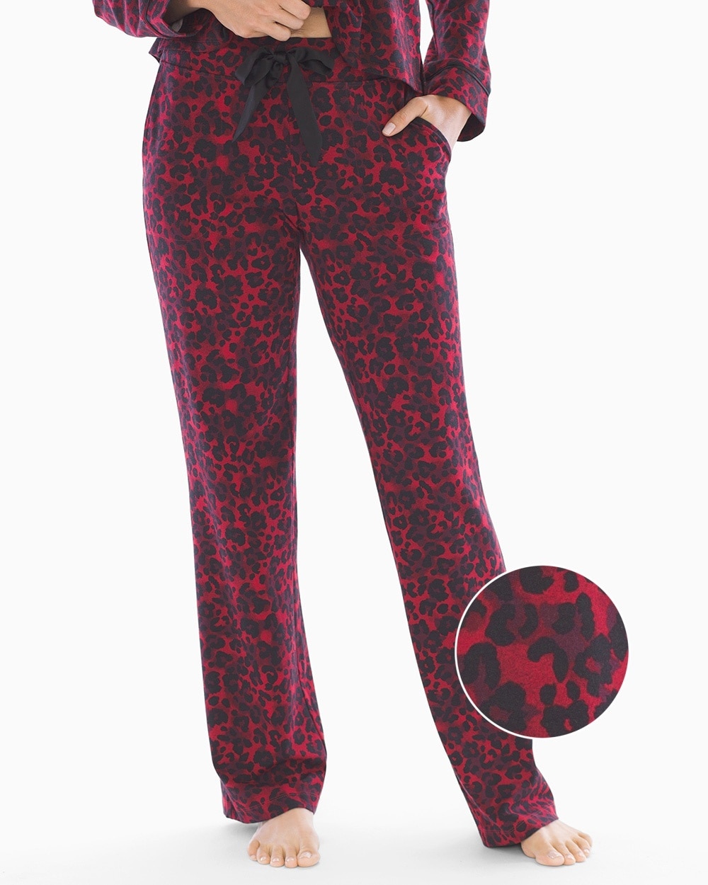 Embraceable Pajama Pants Exotic Animal Raphael Red SH