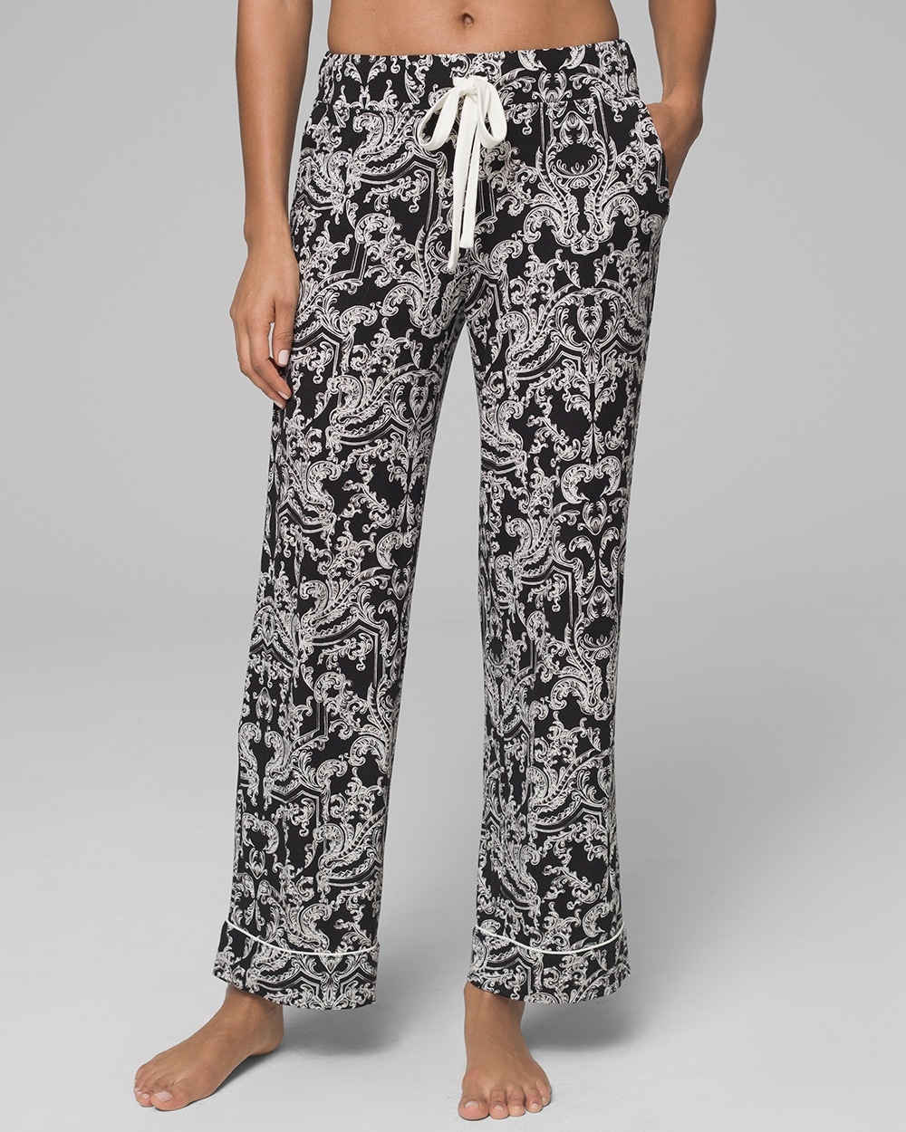 Cool Nights Pant with Grosgrain Trim