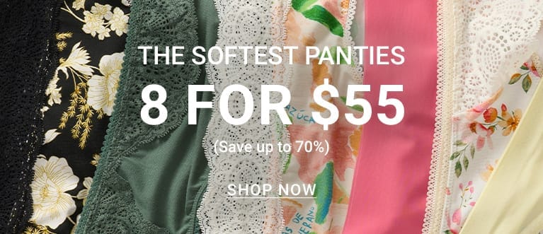 8 for $55 Panties