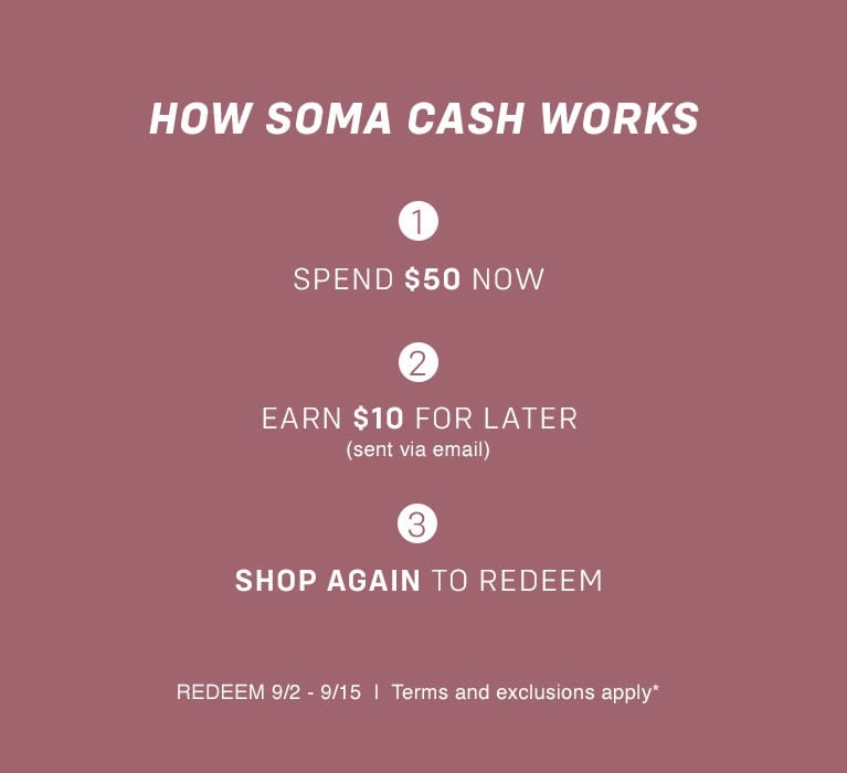 Soma Cash Bounce Back