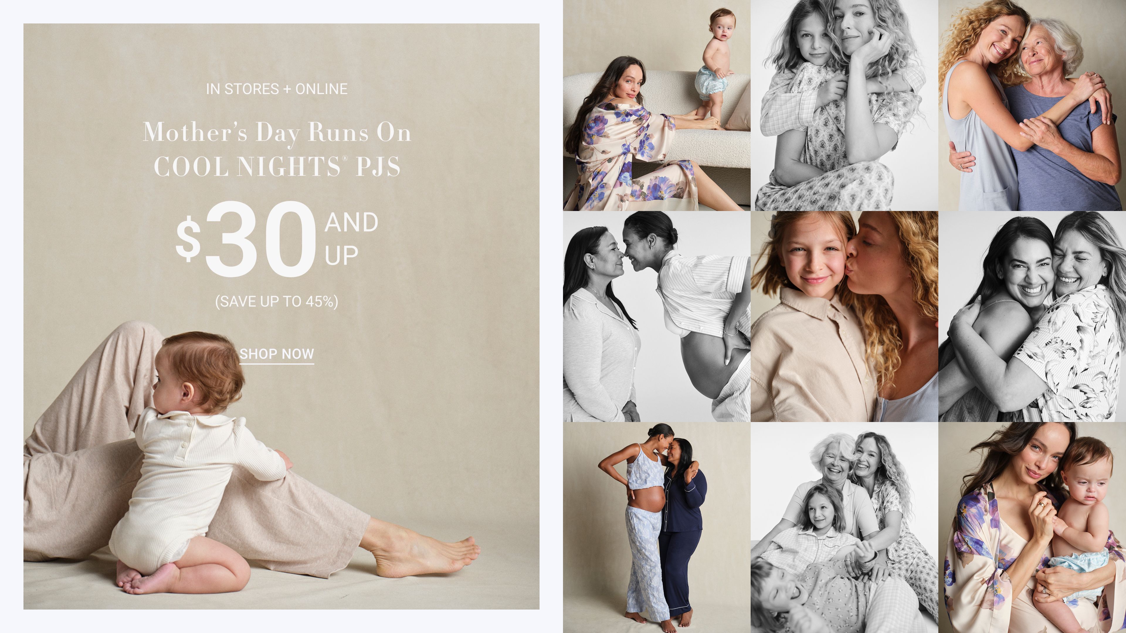 Mother's Day $30 and Up Cool Nights Pjs