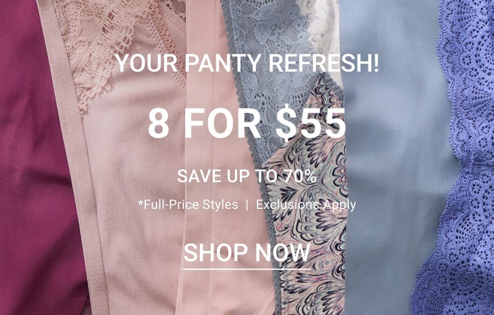 Mobile 8 panties for $55