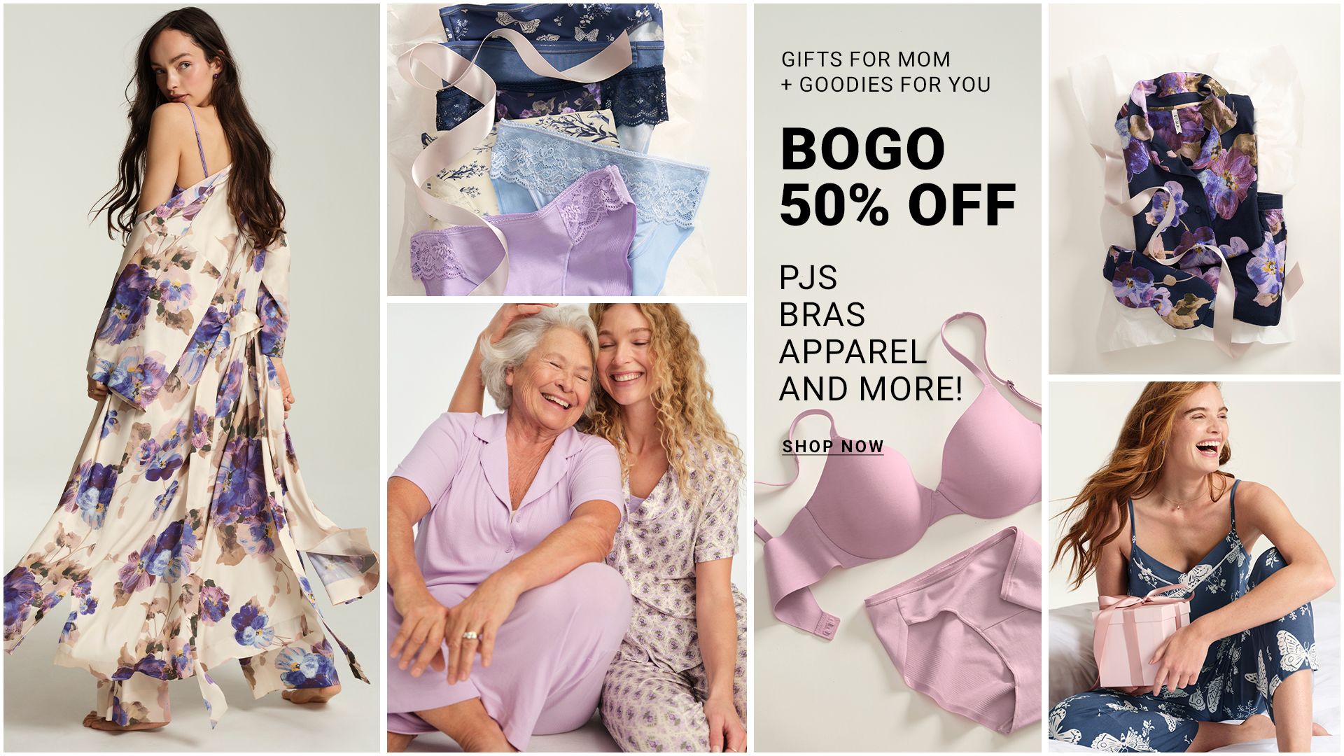 BOGO 50% Off PJs Bras Apparel