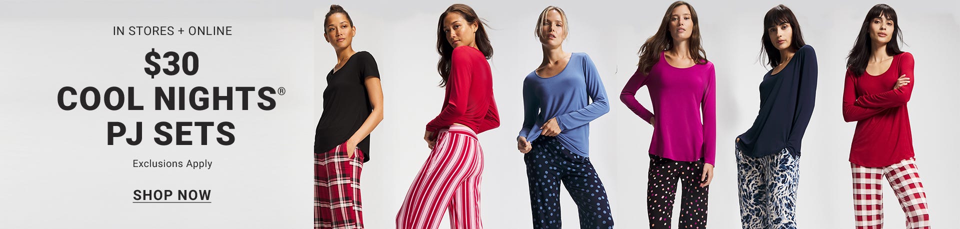 $30 PJ Cool Nights Sets