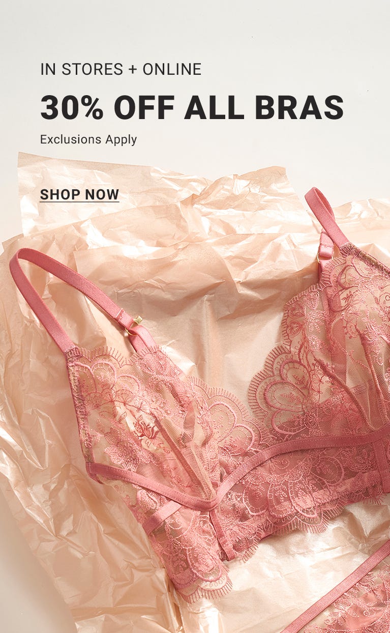 30% Off All Bras