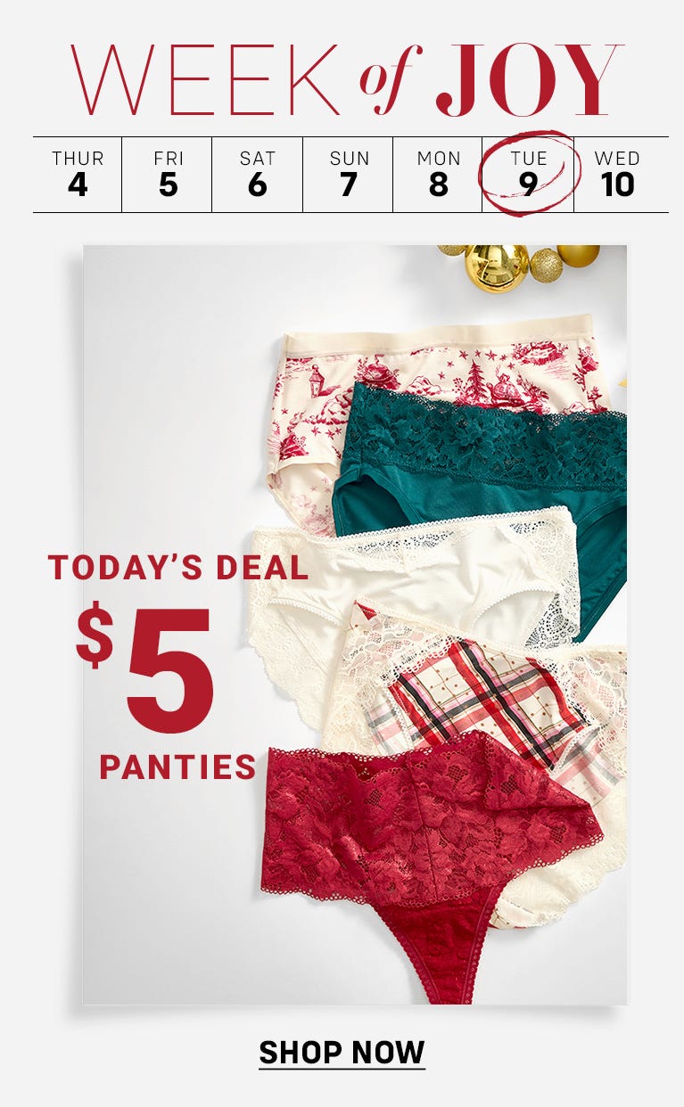Mobile $5 panties