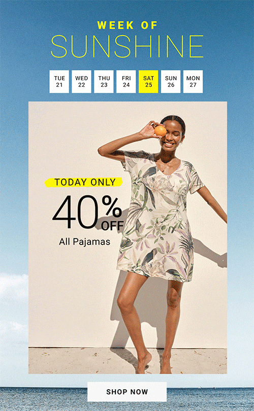 Mobile 40% Off All Pajamas