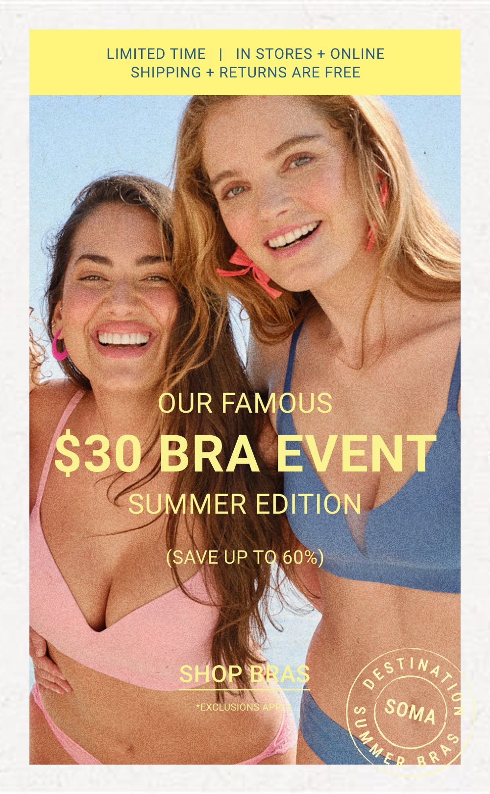 $30 Bra Event Mobile