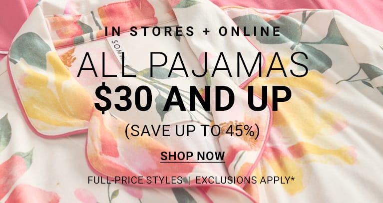 Mobile All PJs up to $30 and Up